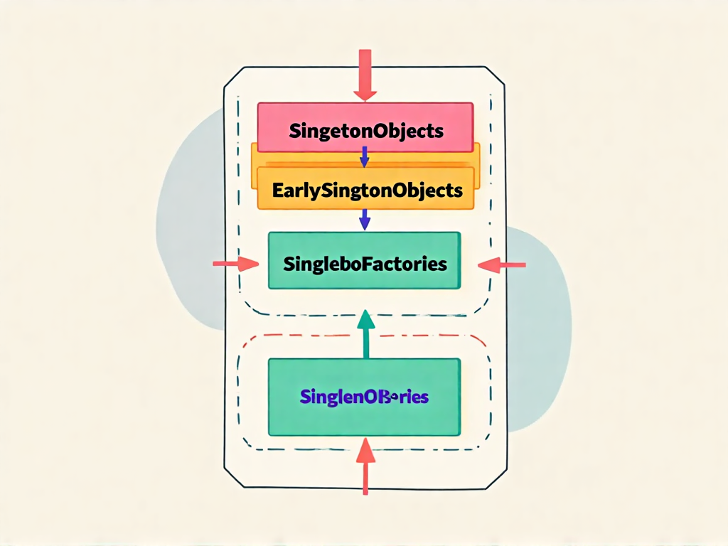 Spring三级缓存结构示意图