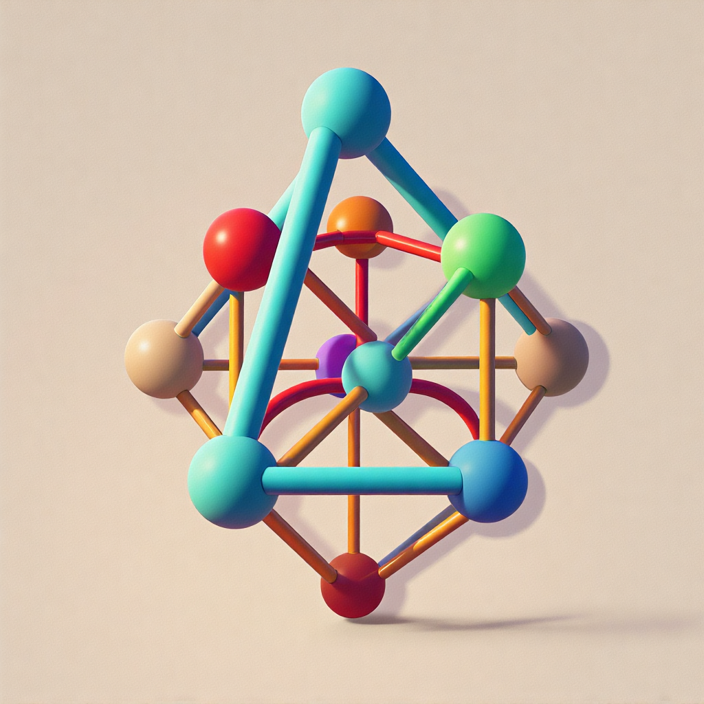 图论中的邻接矩阵、度矩阵和拉普拉斯矩阵的关系图