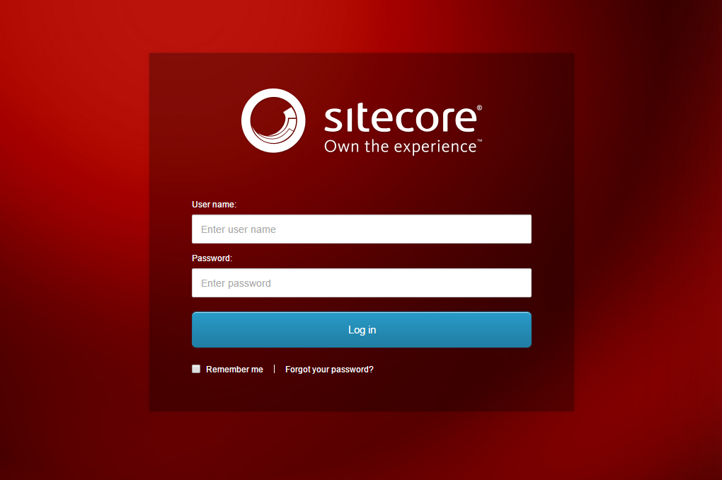 如何登录Sitecore CMS