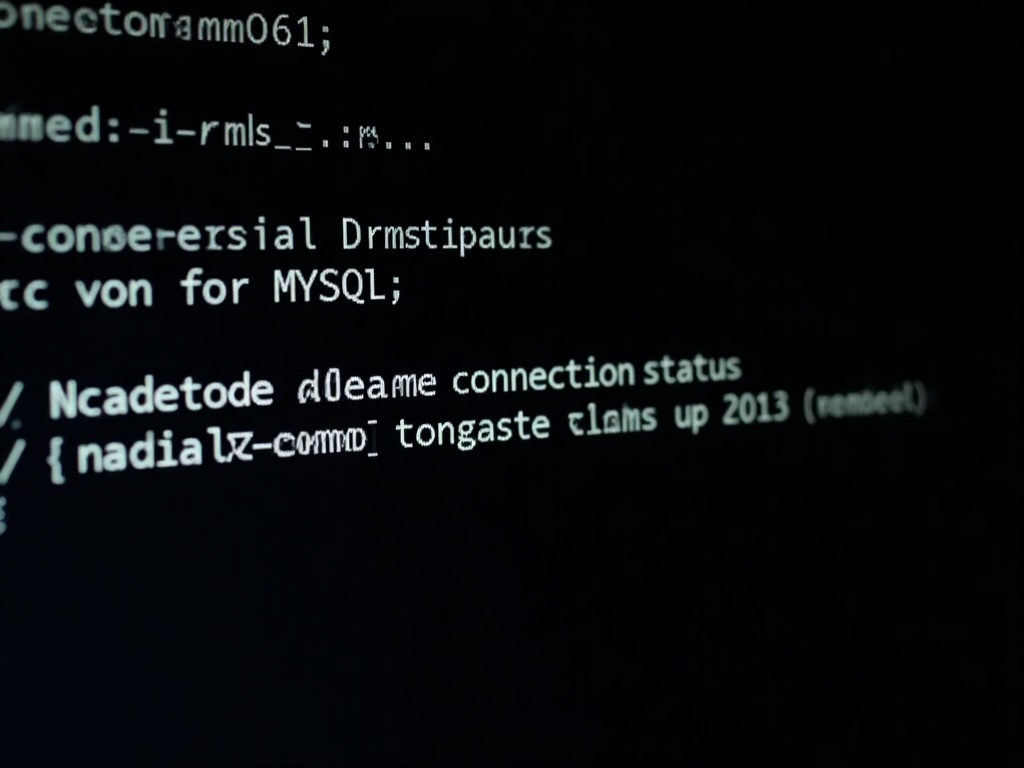 MySQL命令行查询界面