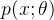 p(x; \theta)