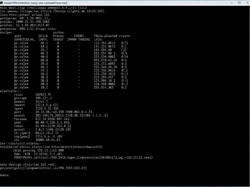 命令行工具操作界面展示