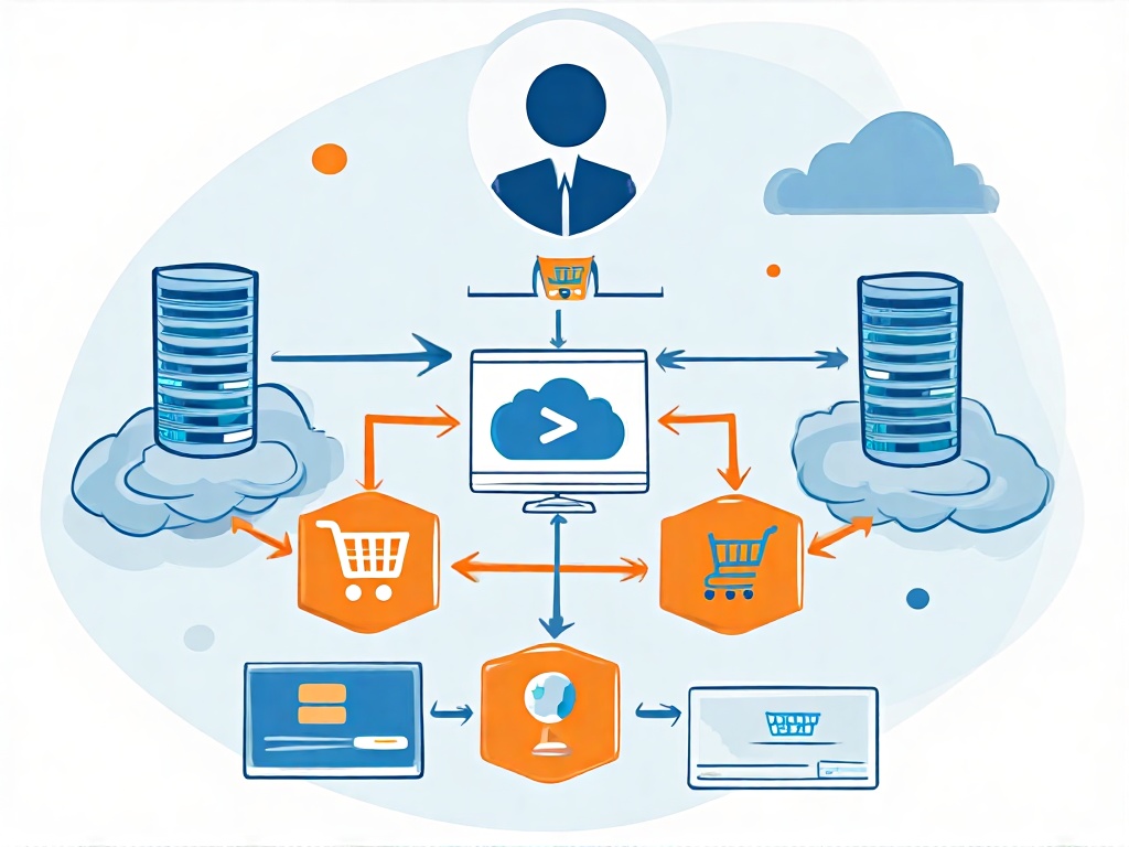 电商平台微服务架构部署示意图