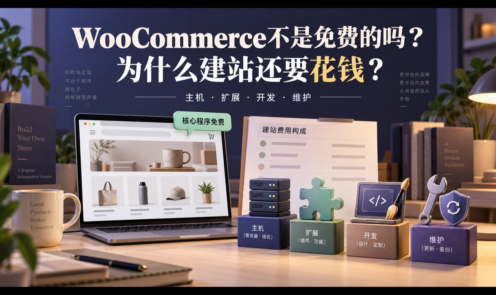 WordPress＋WooCommerce 建站要多少钱？上线后的维护费用贵吗？