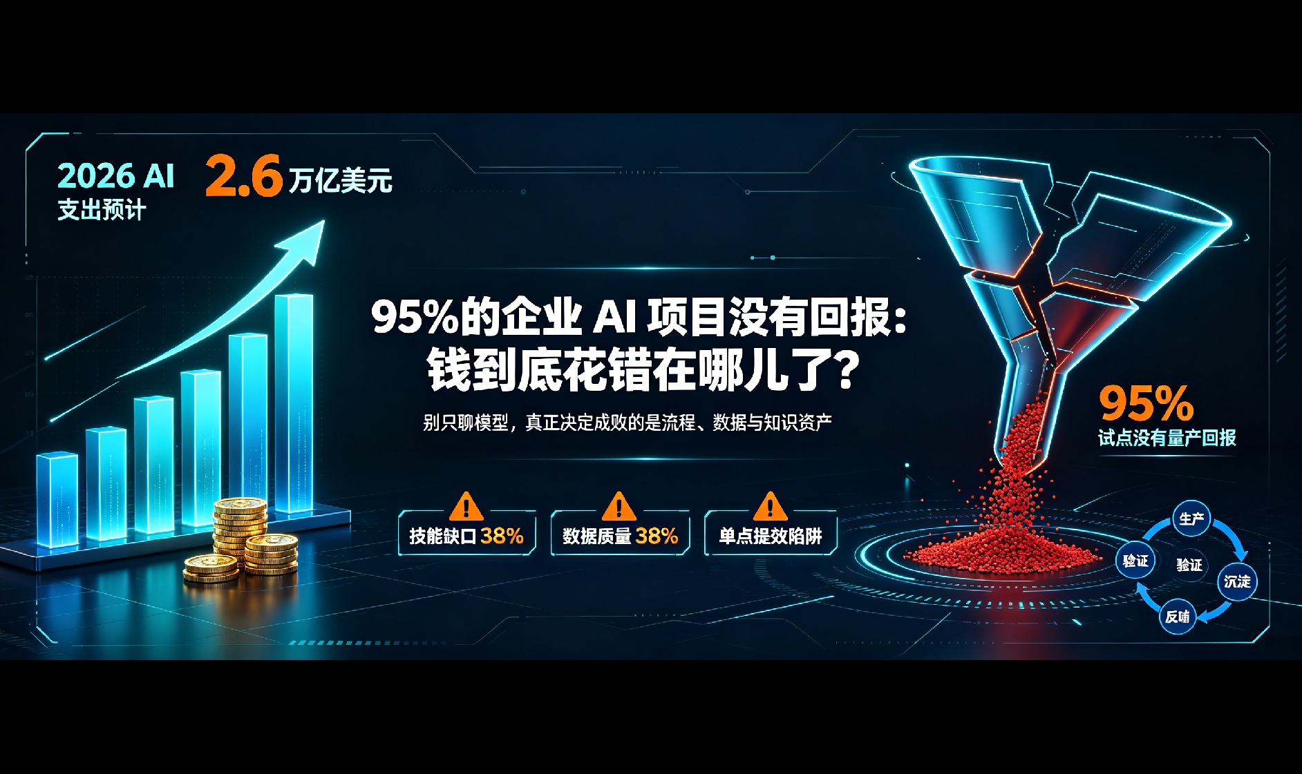 95% 的企业 AI 项目没有回报：钱到底花错在哪儿了？
