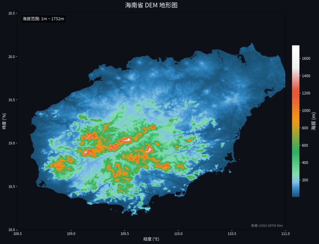 海南 3D 地形