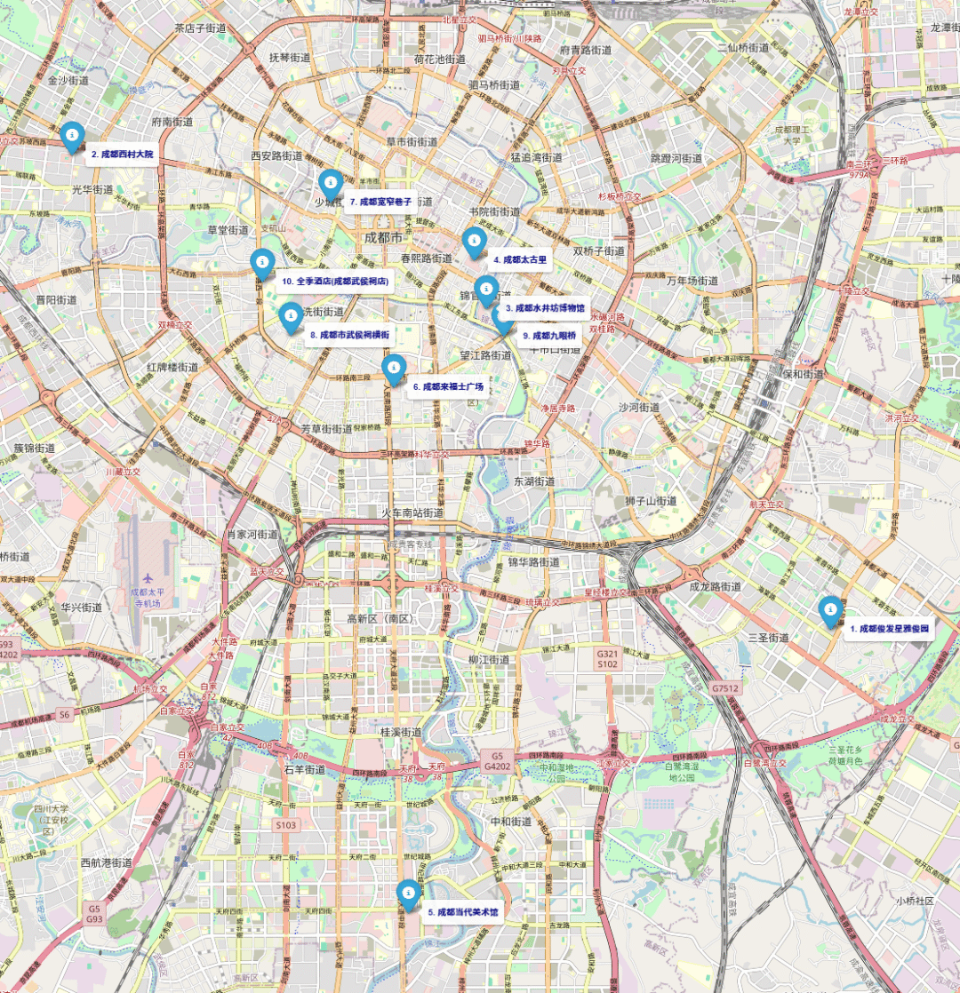 10 个点，点击阅读原文可以查看交互地图