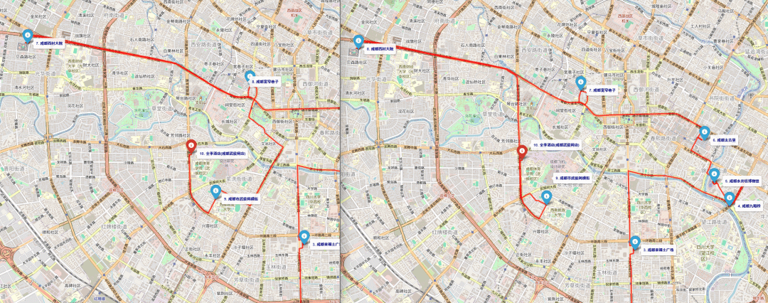 遗传算法（冠军）左图 vs 朋友B（亚军）右图