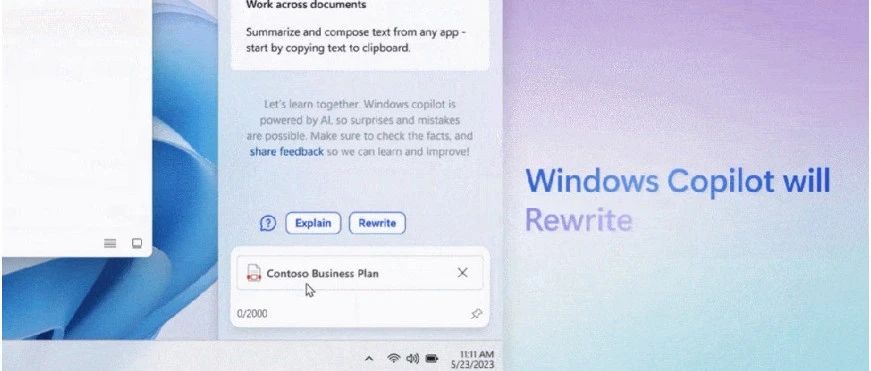 微软AI宇宙日益完善！ChatGPT默认用必应搜索，Windows Copilot登场！