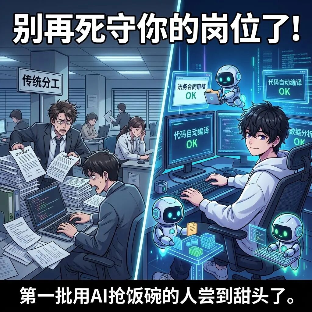 别再死守你的岗位了！第一批用AI抢别人饭碗的人已经尝到甜头了