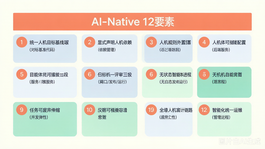 AI-Native原生组织12要素全景
