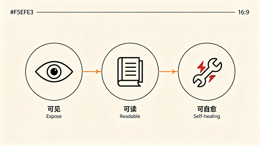 改造的三个抓手:可见、可读、可自愈