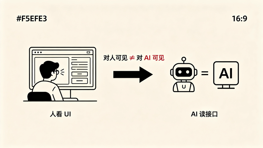对人可见不等于对 AI 可见