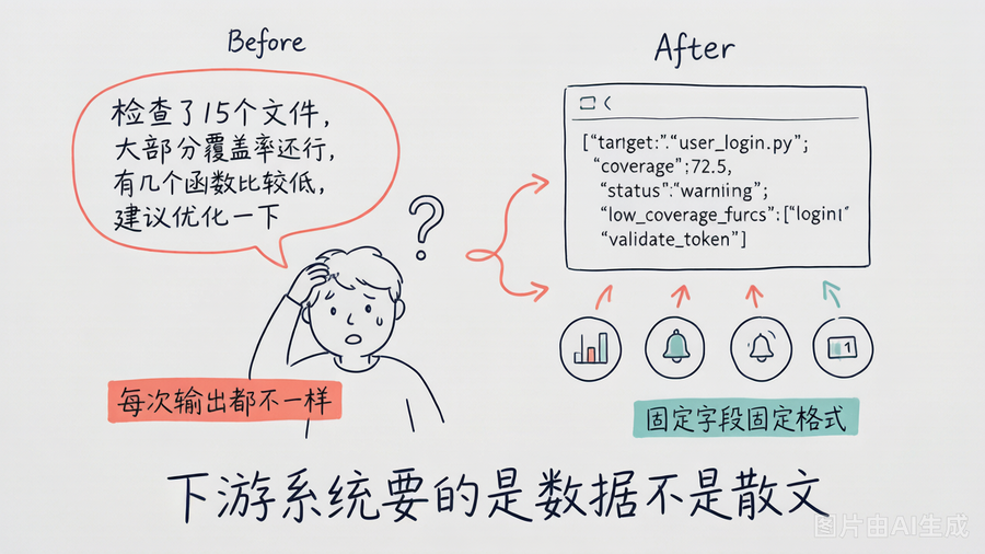 结构化输出对比：散文 vs JSON
