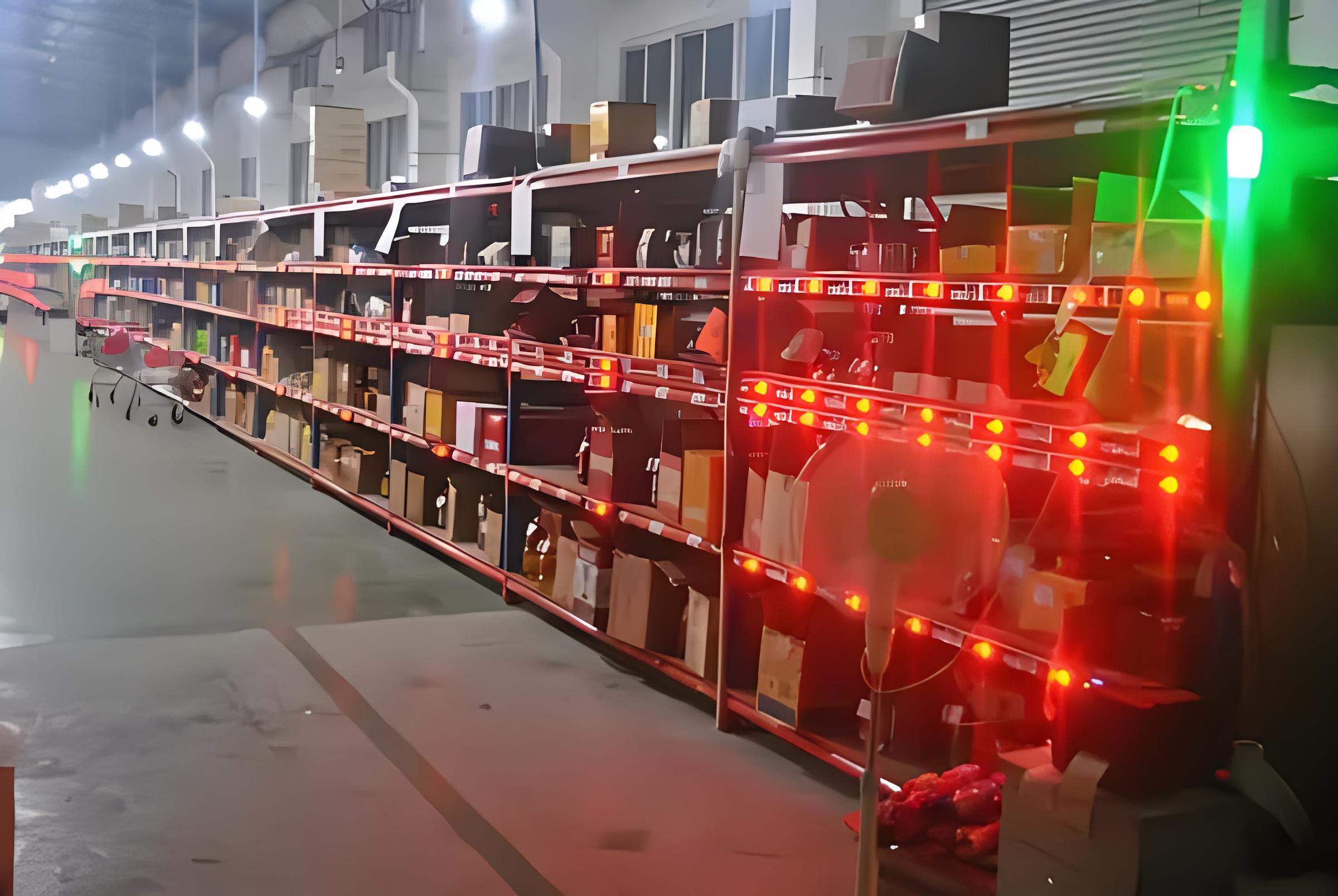 多色灯货架寻物拣货系统更新库存数据至WMS系统