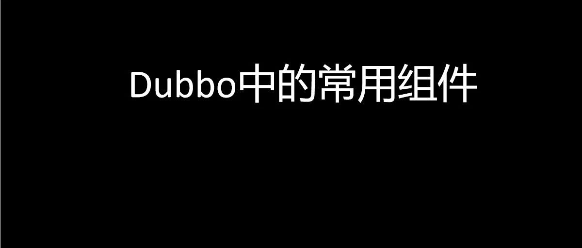 Dubbo中的常用组件