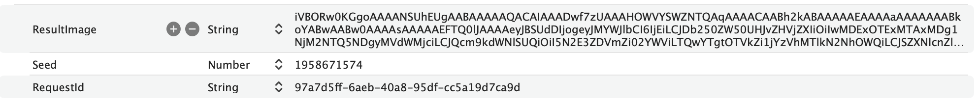 终端输出的原始 JSON 结果