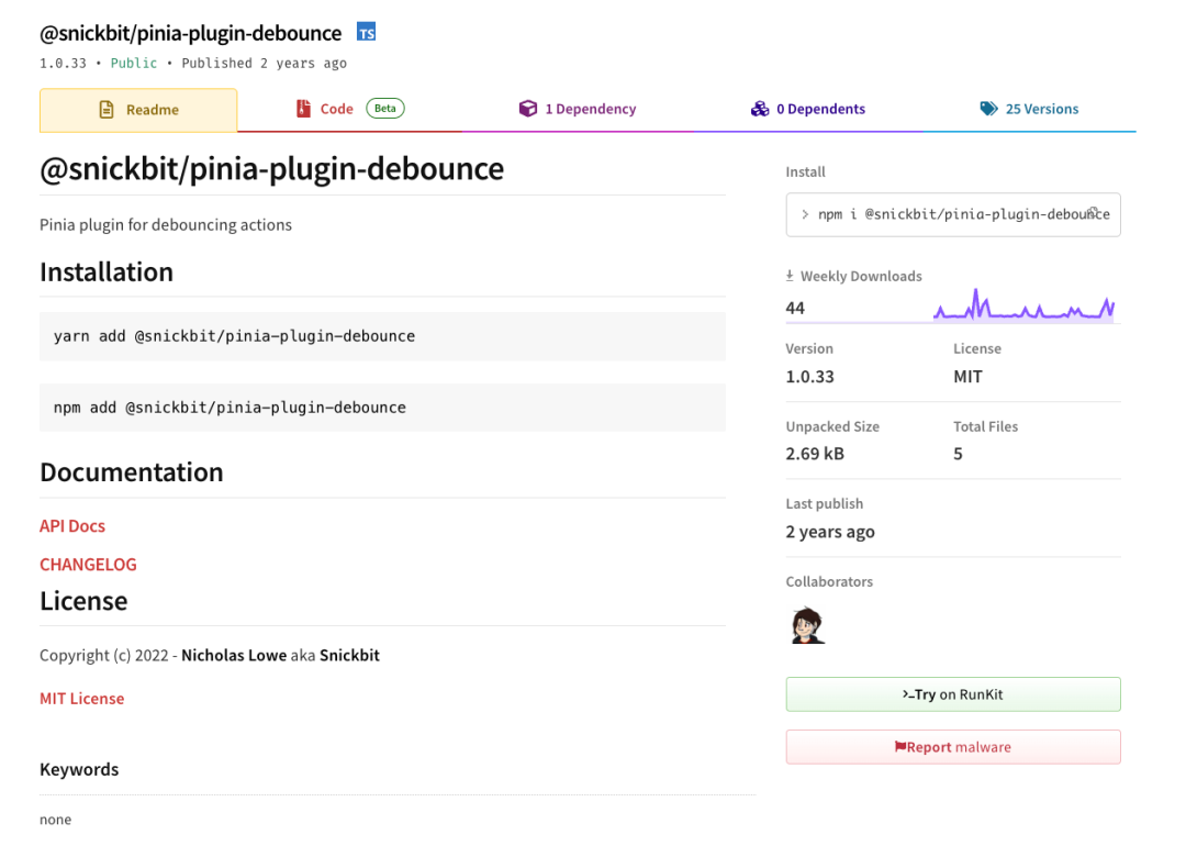 npm pinia-plugin-debounce