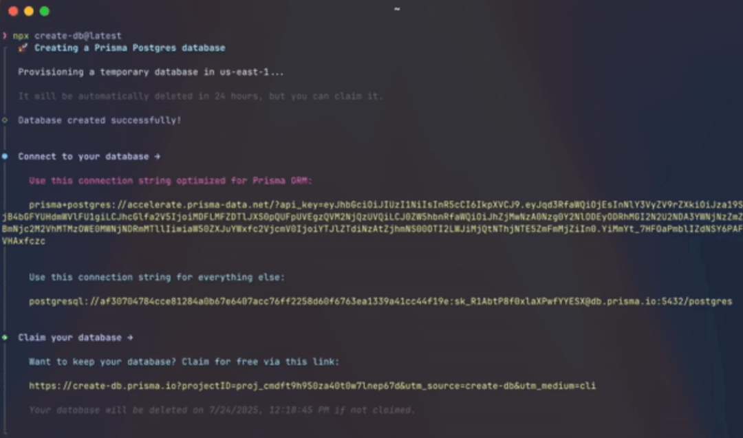 npx create-db