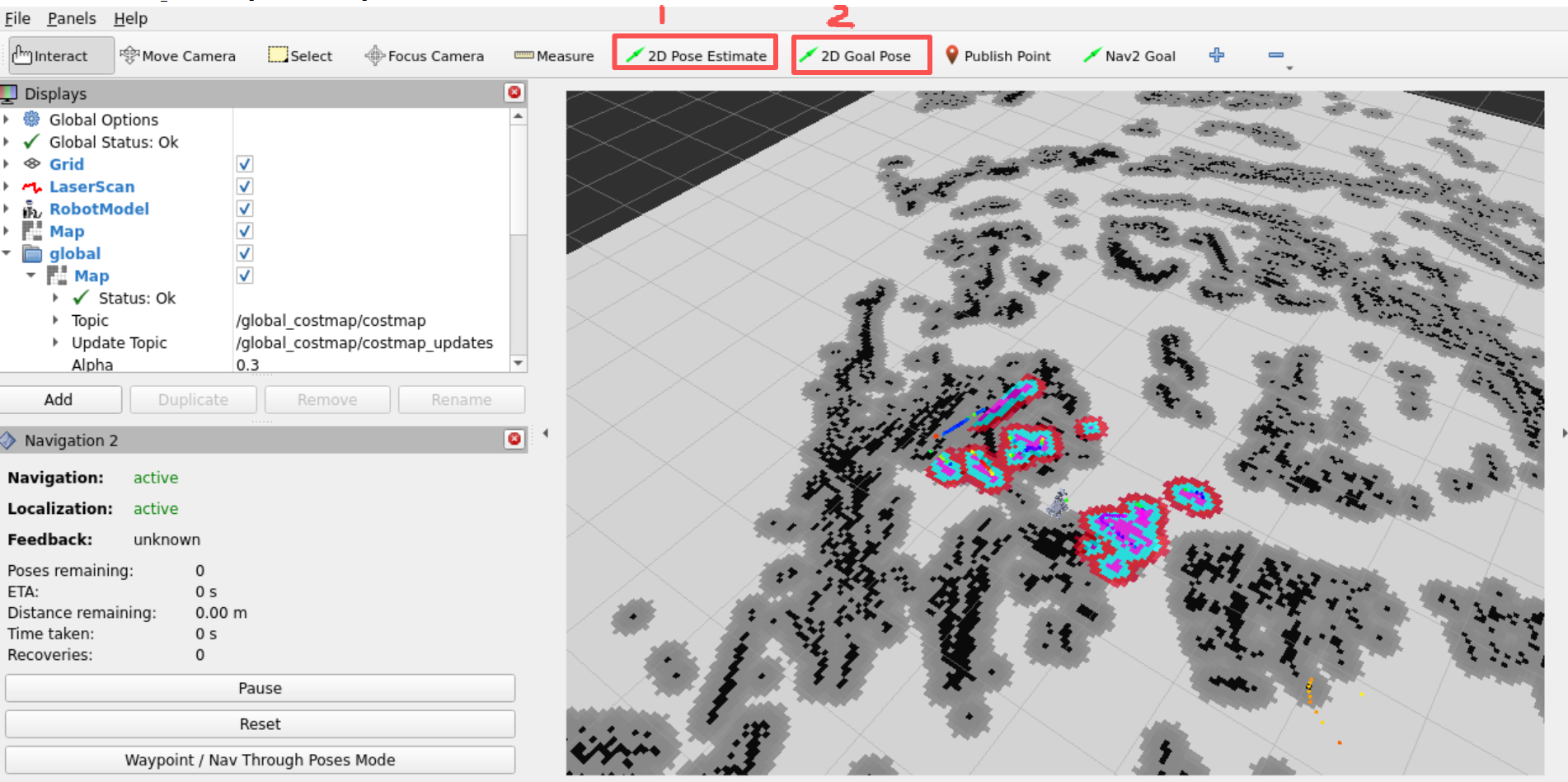 图6：实体机器人Nav2导航