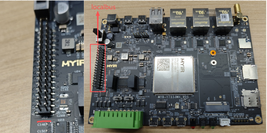 MYD-YT153开发板和localbus接口