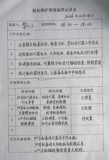维护记录