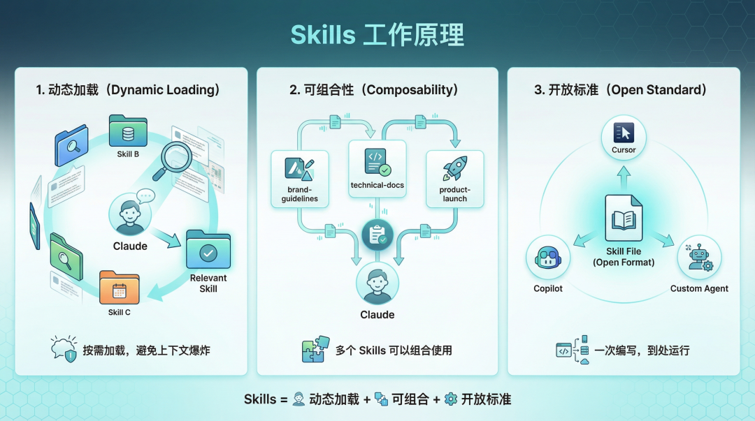 Skills 核心概念图