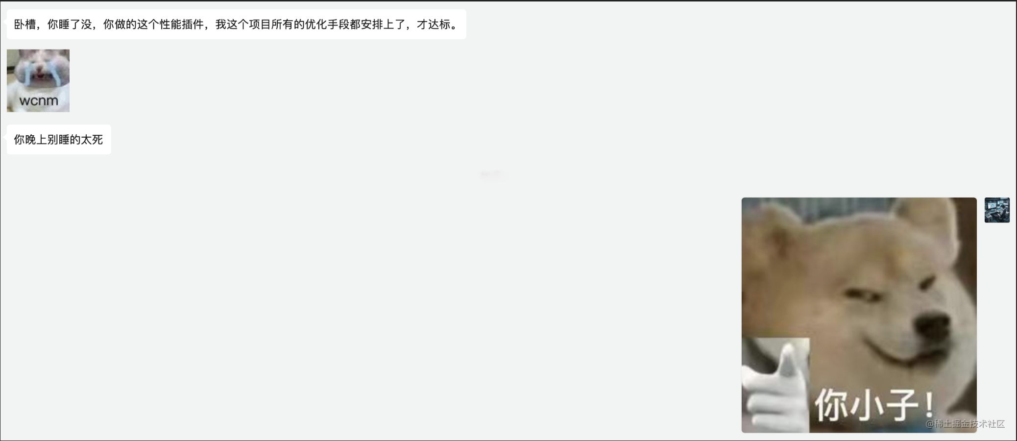 我给项目加了性能守卫插件，同事叫我晚上别睡的太死