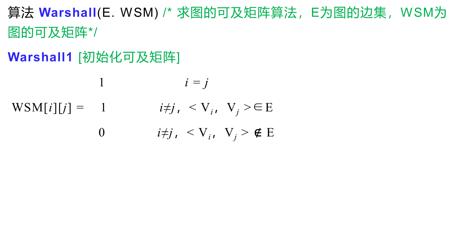 【数据结构实验】图（一）Warshall算法（求解有向图的可达矩阵）