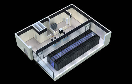 机房冷通道效果图设计