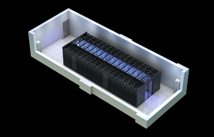 封闭机房冷通道俯视图制作