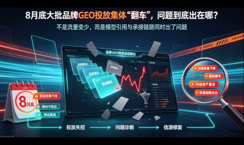 8月底大批品牌GEO投放集体&ldquo;翻车&rdquo;，问题到底出在哪？