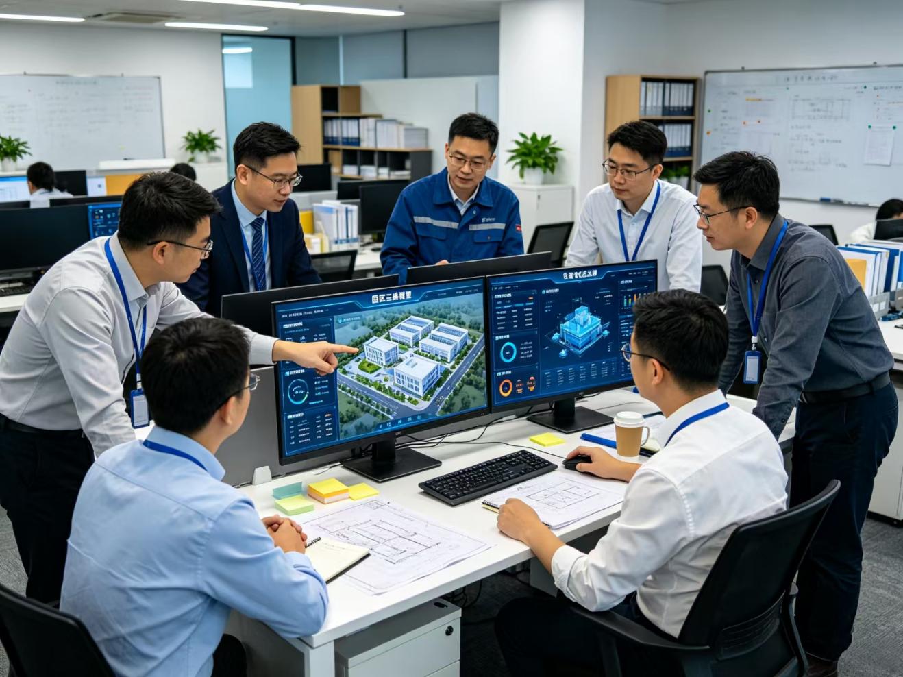 数字孪生建模与开发团队协同完成项目交付
