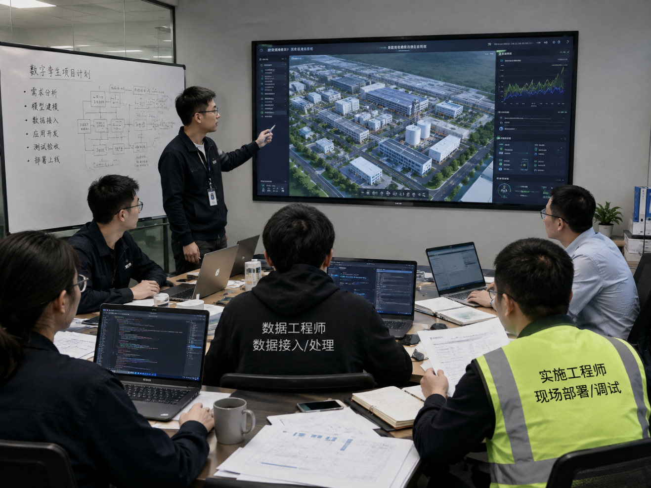 数字孪生项目经理与技术团队协同实施项目