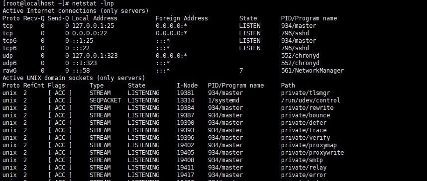 Linux网络-NETSTAT命令