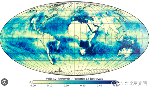 NASA数据集——VIIRS 深蓝气溶胶 2.0 版（V2.0）产品分辨率为 6 千米 x 6 千米