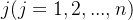 j(j=1,2,...,n)