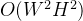 O(W^2H^2)