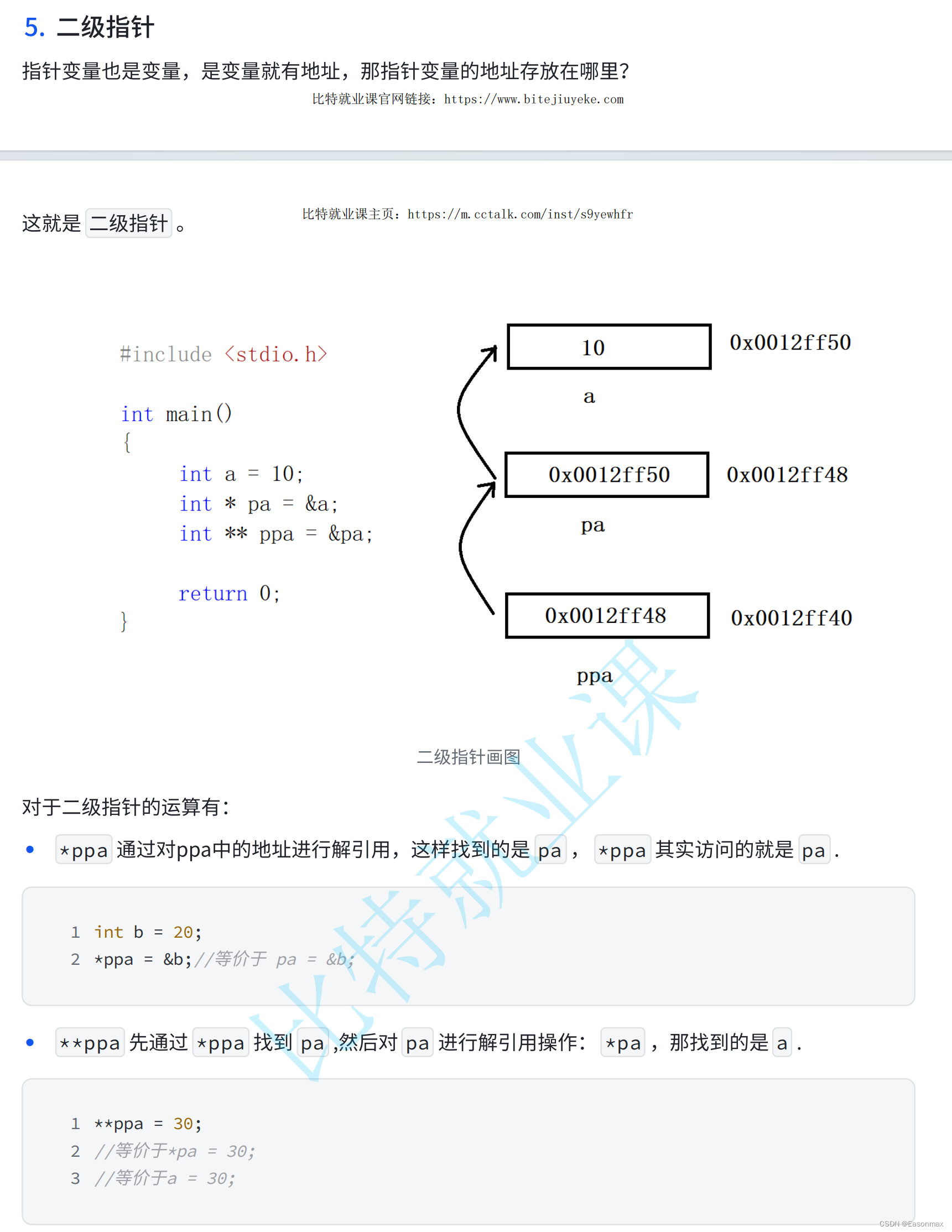 指针（3）