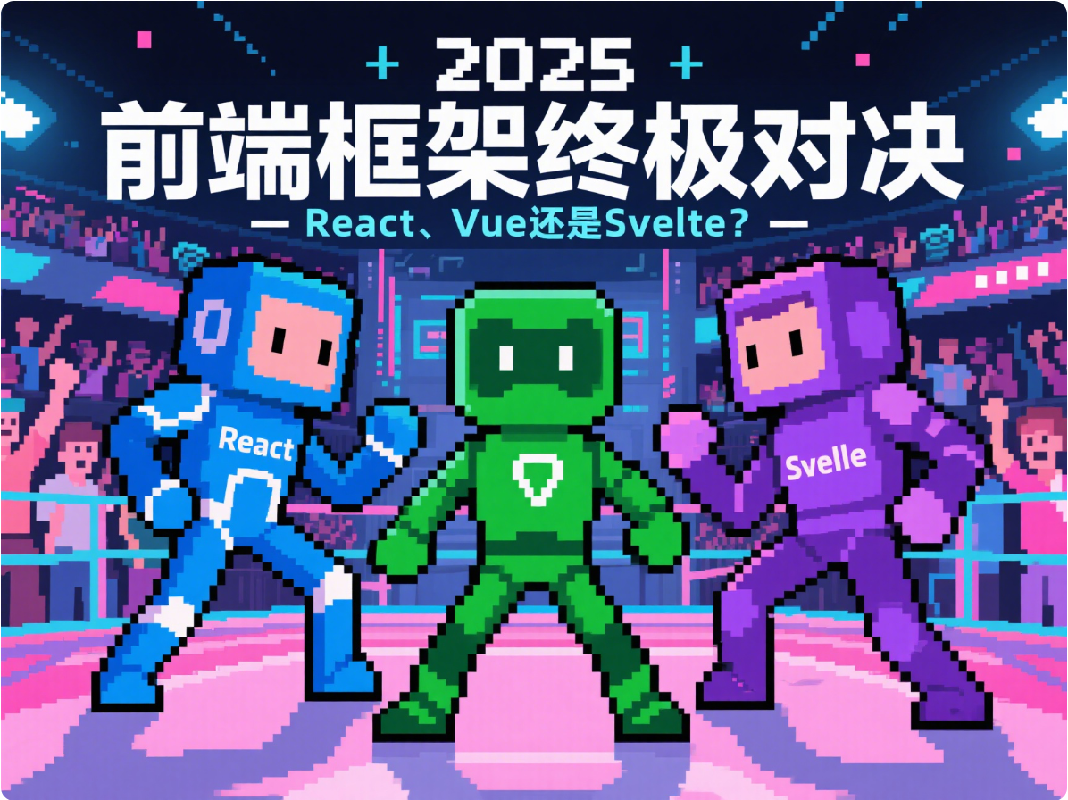 🌐 2025前端框架终极对决：React、Vue还是Svelte？