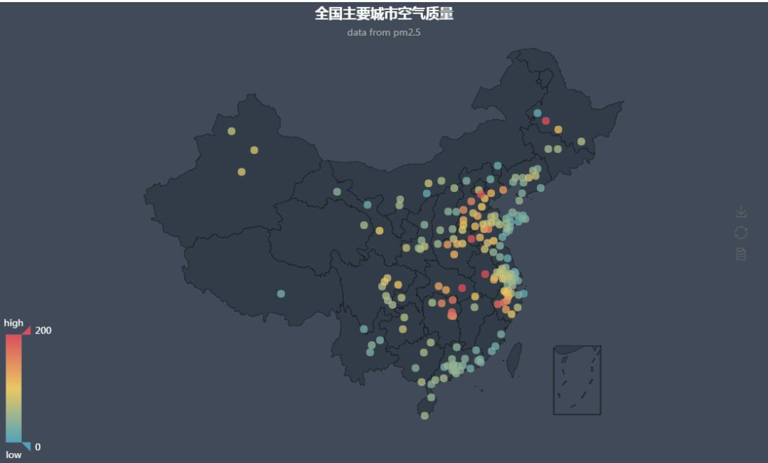 全国销售分布图