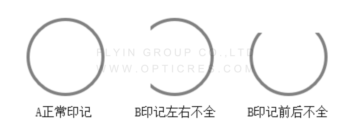 图8 球焊劈刀键合印迹示意