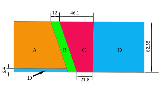 图1 核反应压力容器及管道整体结构图(a)和各部分材料图(b)