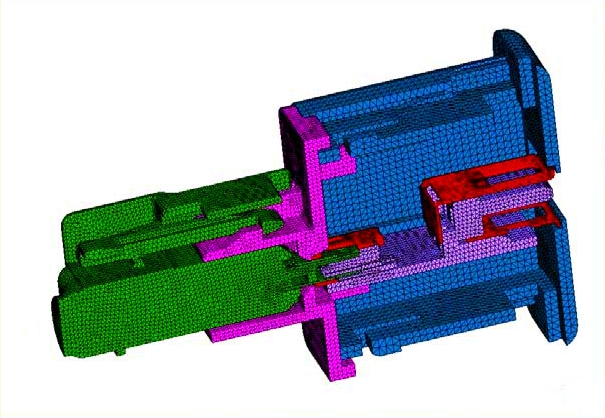 USB 接口有限元模型建立
