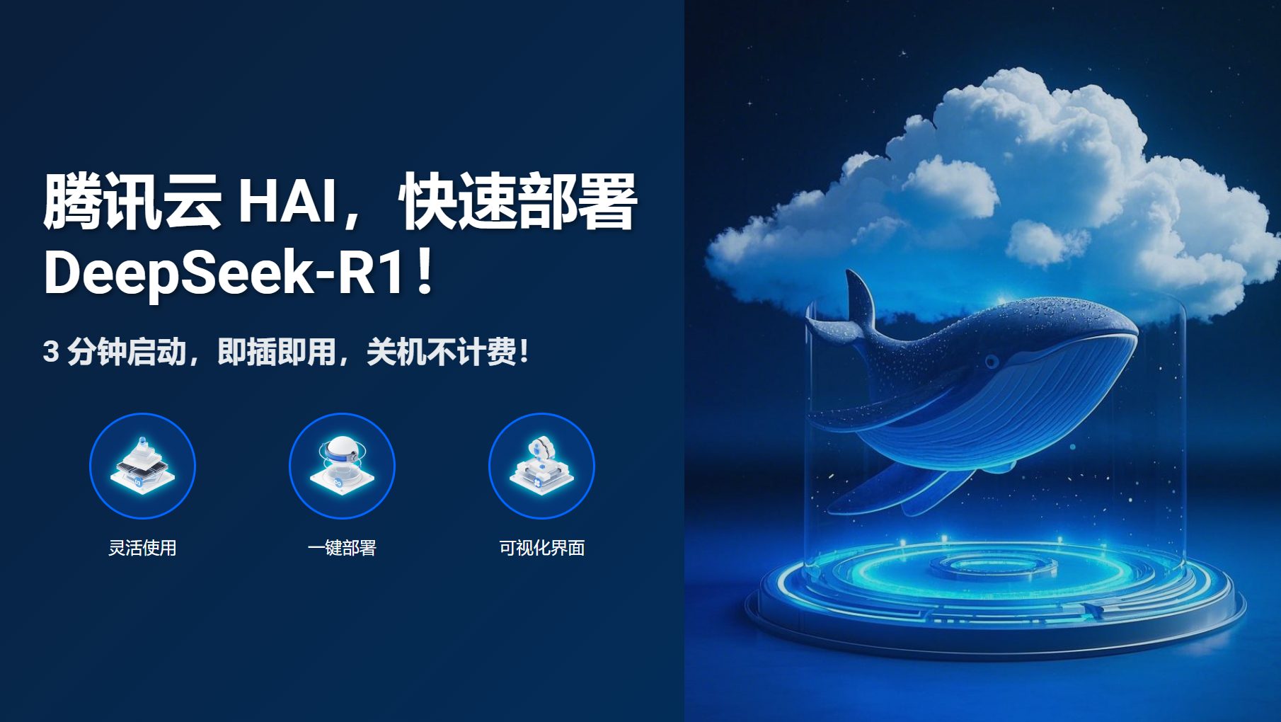 腾讯云HAI上3分钟快速部署 DeepSeek-R1教程(零基础版教程：附全程截图)