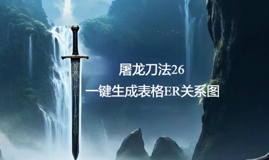 屠龙刀法26--一键生成表格ER关系图