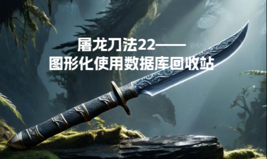 屠龙刀法22&mdash;图形化使用数据库回收站