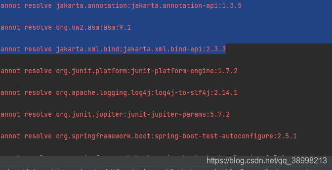 pom.xml Cannot resolve mysql:mysql-connector-java:8.0.25