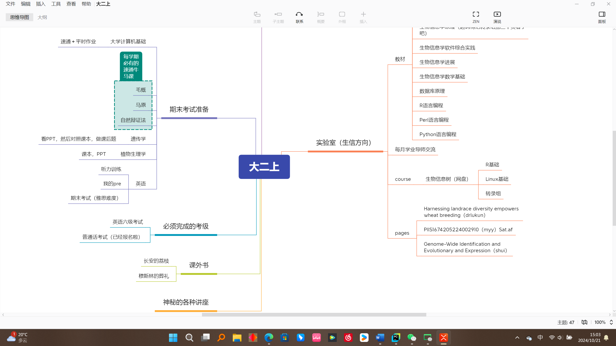 这是我xmind的使用截图哈哈哈哈