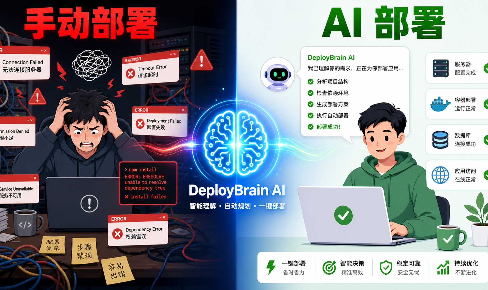 不会 Linux 也能部署项目？我做了个 AI 工具试试
